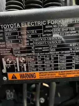 Montacargas Eléctrico (4 ruedas) 2018  Toyota 8FBE20U (5)