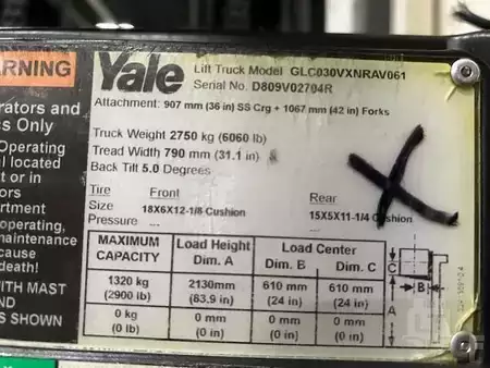 Propane Forklifts 2017  Yale GLC030VX (7)