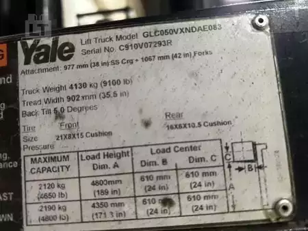 Propane Forklifts 2017  Yale GLC050VX (8)