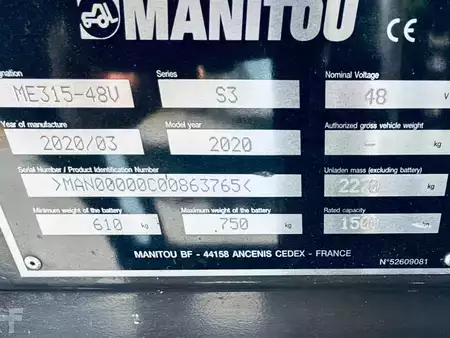 Elektrisk- 3 hjul 2020  Manitou ME 315 (7)