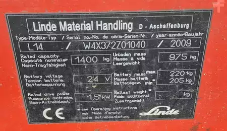 Hochhubwagen  Linde L 14i (7)