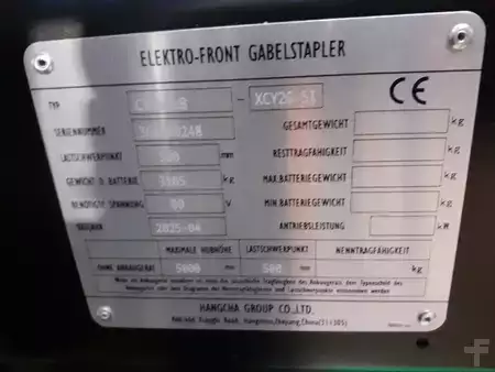 3-wiel elektrische heftrucks 2025  HC (Hangcha) CPDS18-XCY2G-SI (10)