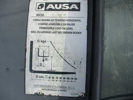 Diesel gaffeltruck 2007  Ausa C300H (7)