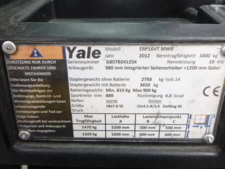 Sähkö - 3 pyör 2012  Yale ERP16VT MWB (6)