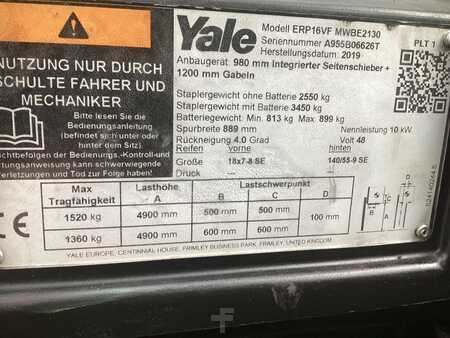 El truck - 4 hjulet 2019  Yale ERP20VF LWB (7)