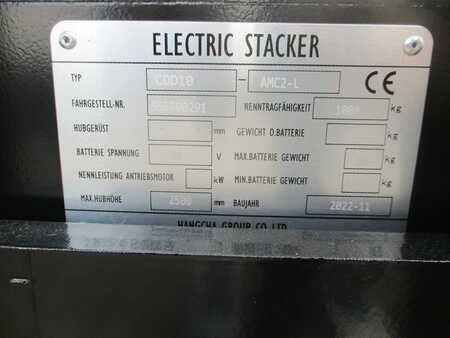Stacker pedestre 2022  HC (Hangcha) CDD10-AMC2-L (6)