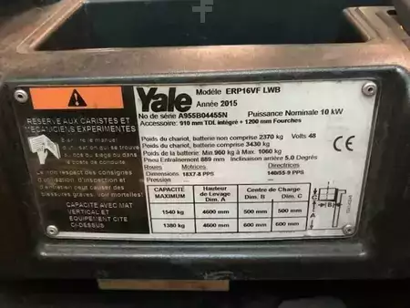 Elektromos 4 kerekű 2015  Yale ERP16VF LWB (8)