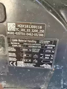 Chariots électriques à 4 roues 2018  Linde E20PL-02 (7)