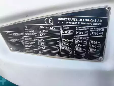 Carretilla elevadora diésel 2017  SMV Konecranes SMV25-1200C (7)