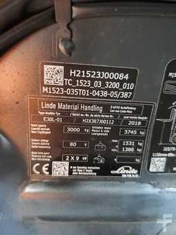 Carrelli elettrici 4 ruote 2018  Linde E30L-01 (4)