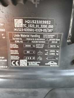 Carrelli elettrici 4 ruote 2018  Linde E30L-01 (4)