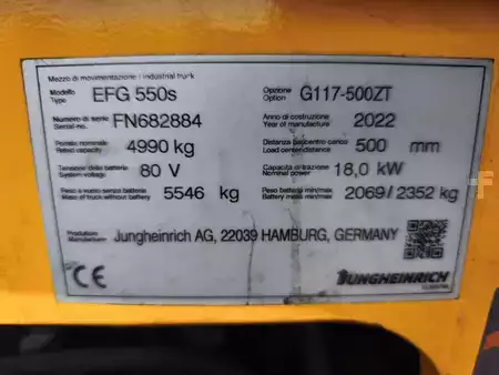 El Truck - 4-hjul 2022  Jungheinrich EFG550S (8)