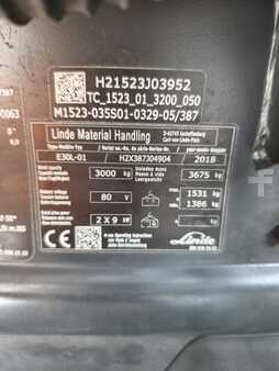 Carrelli elettrici 4 ruote 2018  Linde E30L-01 (6)