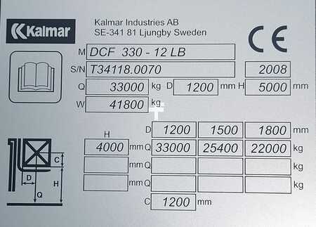 Diesel gaffeltruck 2008  Kalmar DCF330-12 (4)