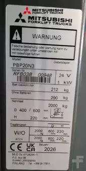 Hochhubwagen 2026  Mitsubishi PBP20N3 (5)