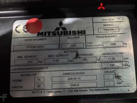 Mitsubishi FB 20 AN - 530 Std. - HH 4.750 mm -  Lithium Ionen