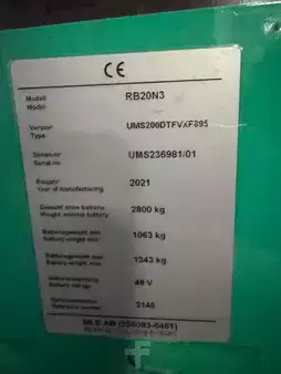 Skjutstativtruck 2021 Mitsubishi RB20N3 - 5.364 Std. - HH 8.950 mm (5)