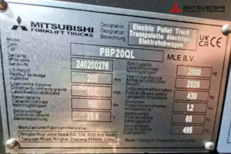 Pinontavaunu 2026  Mitsubishi PBP 20 QL (7)