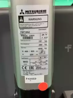 Hochhubwagen 2022  Mitsubishi PBP16N2 - Neu! (4)