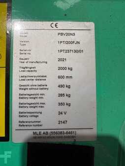 Wózki niskiego podnoszenia 2021  Mitsubishi PBV25N3 - 207 Std. - HH 135 mm - Niederhubwagen (3)
