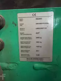 Skjutstativtruck 2021 Mitsubishi RB20N3 - 5.435 Std. - HH 8.950 mm (5)