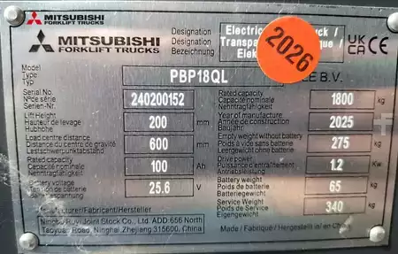 Pinontavaunu 2025  Mitsubishi PBP 18 QL (6)