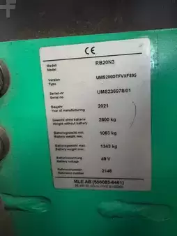 Skjutstativtruck 2021 Mitsubishi RB20N3 - 5.486 Std - HH 8.950 mm (5)