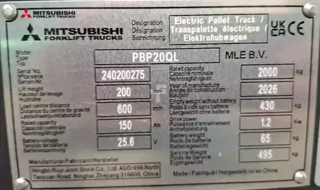 Pinontavaunu 2026  Mitsubishi PBP 20 QL (7)