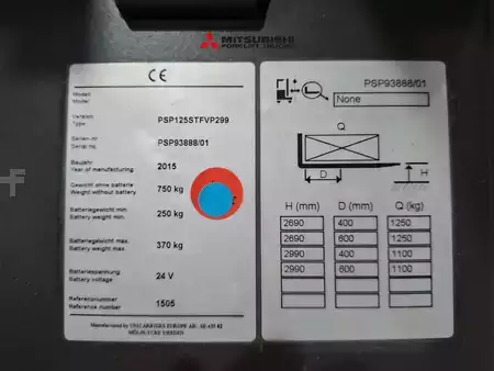 Magasemelésű béka 2015  Unicarriers PSP125STEVP29 (6)