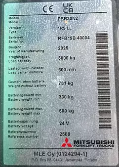 VZV s plošinou pro řidiče 2025 Mitsubishi PBR30N2 (6)