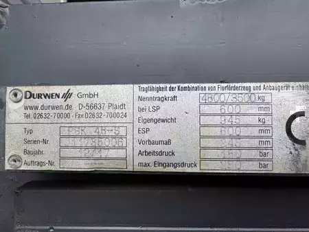 Pinces à fourches 2017  Durwen PGK 48-S GL: 1300 oder 1900mm (5)