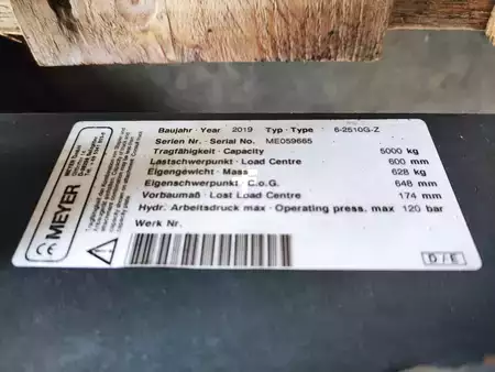 Haarukoiden asetinlaite 2019  Meyer 6-2510G-Z (5)