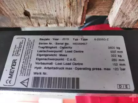 Fork positioners 2019  Meyer 6-2506G-Z (5)
