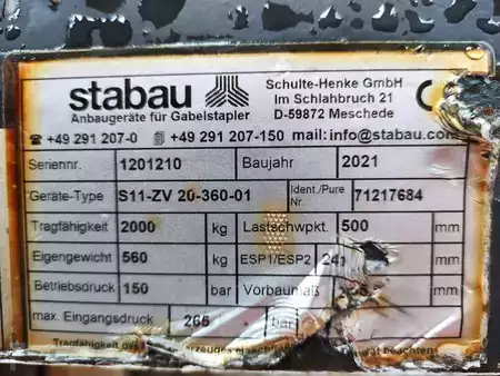 Pozicionéry vidlic 2021  Stabau S11-ZV20-360-01 (drehbar 360° endlos) (5)