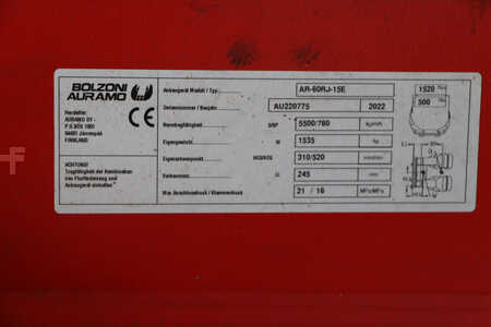 Paper roll clamps, 360° rotating 2022  Bolzoni AR-60RJ-15E (5)