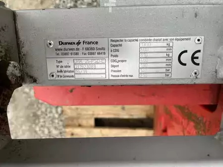 Pinces à carton, bras fix 2019  Durwen UKK 25-PSD-E (6)