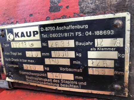 Pinza para cartones, brazo fijo 1980  Kaup 1T213G  (6)