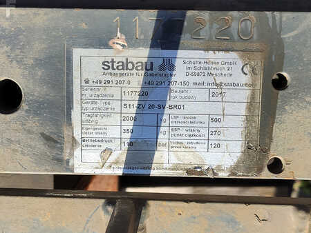 Pozycjoner wideł z przesuwem bocznym 2017 Stabau S11-ZV 20-SV-BR01 (3)