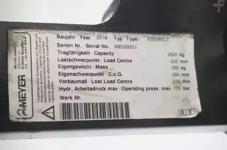 Fork positioners 2019  Meyer 6-2504G-Z Zinkenversteller (5)