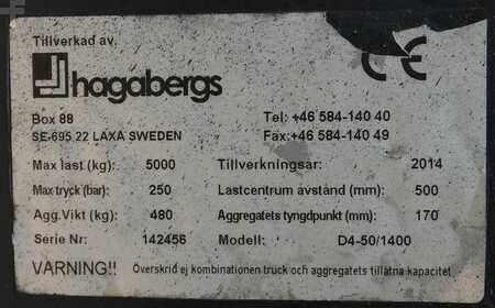 Equipamento de ajuste dos garfos com deslocamento lateral 2014  Hagabergs IZVG D4-50/1400 (4)