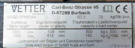 Teleskopgabelzinken - Vetter MTGZ16/14/24/A (4)