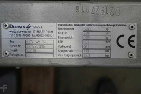 Dispositivo de ajuste horquillas con desplazamiento lateral 2019  Durwen DURWEN PZV 45-SI, Breite 1150 mm (6)