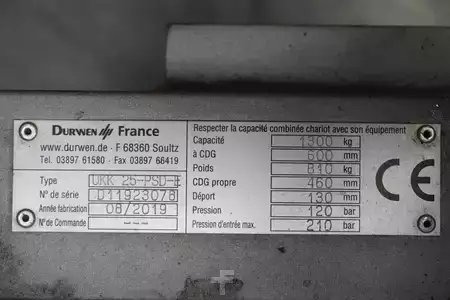 Čelisti na karton, pevné rameno 2019  Durwen DURWEN UKK 25-PSD-E, Breite 1150 mm (5)