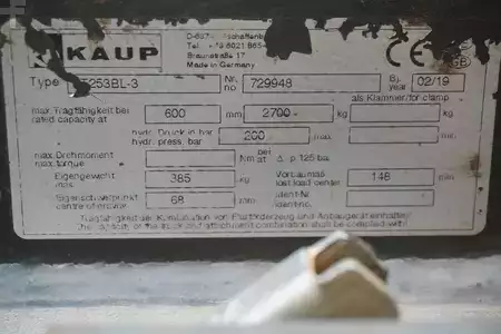 háromszoros oldalmozgató 2019  Kaup KAUP 3T253BL-3, Breite 2160 mm (5)