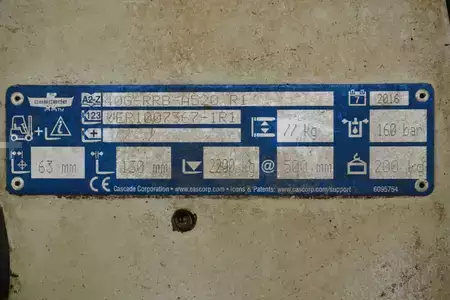 Forgató szerkezet 2016  Cascade CASCADE 40G-RRB-A520R1, Breite 980 mm (4)