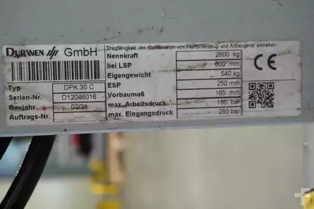 Fourches à palettes doubles 2021  Durwen DURWEN DPK30C, Breite 1200 mm (4)