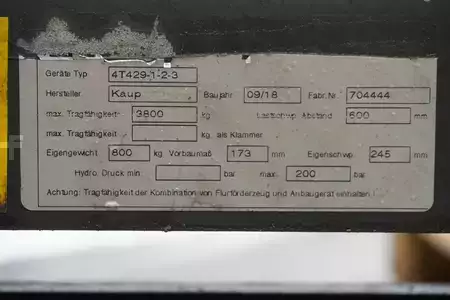 Vidlice na více palet 3/2/1 2018  Kaup 4T429-1-2-3 Breite 1660 mm (5)