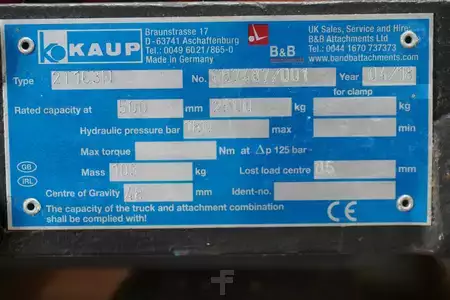 Обладнання для регулювання вил з сайдшифтом 2018  Kaup KAUP 2T163SN, Breite 1160 mm (4)