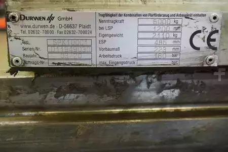 Paletyzer 2/1 2020  Durwen SPK100C1 Baubreite 1860 mm (5)