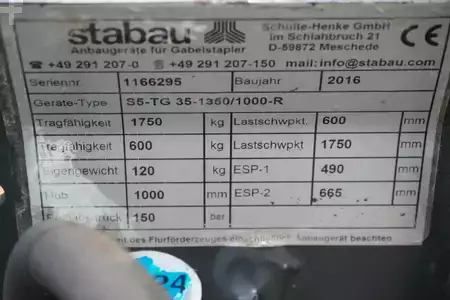 Teleskop gafler 2016  Stabau S5-TG 35-1850/1000-L/R (5)